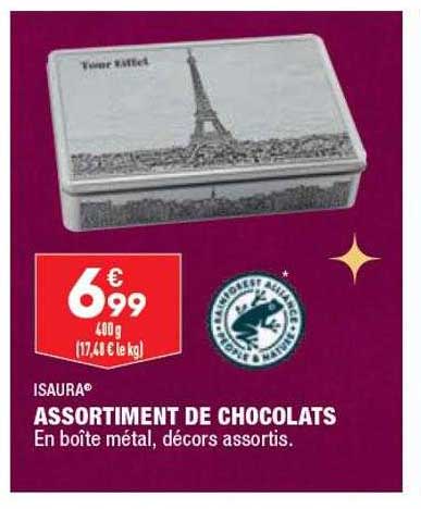 assortiment de chocolats isaura