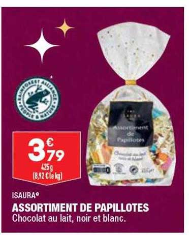 assortiment de papillotes isaura