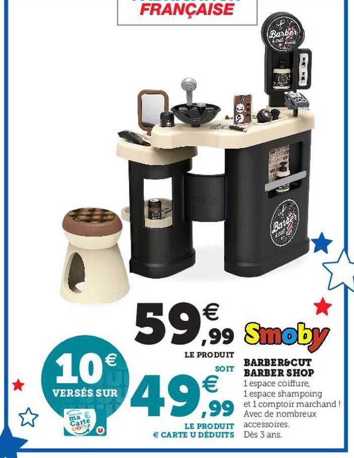 barber&cut barber shop smoby