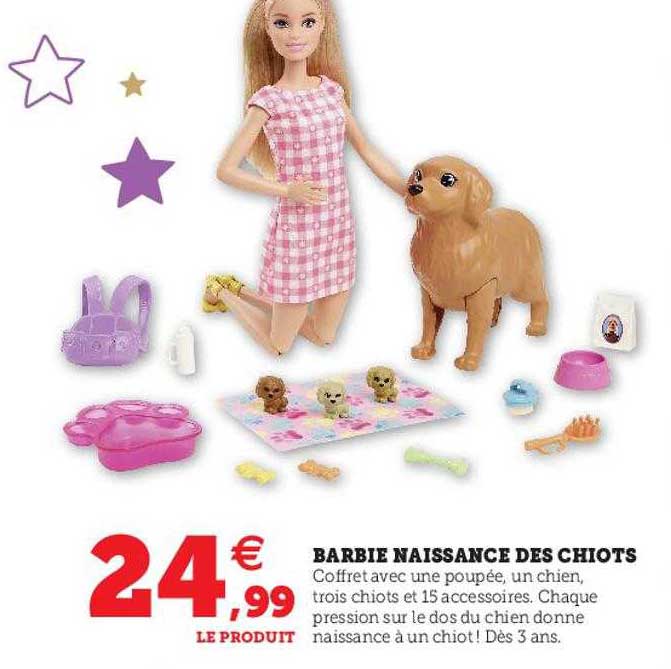 barbie naissance des chiots