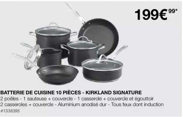 Batterie De Cuisine 10 Pièces - Kirkland Signature