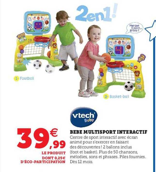 bébé multisport interactif vtech baby