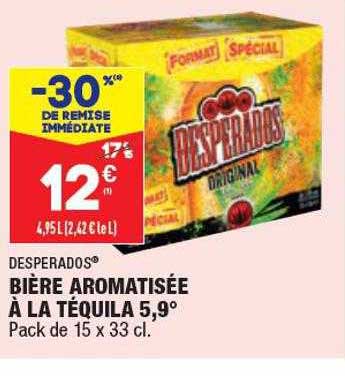bière aromatisée à la téquila 5,9° desperados