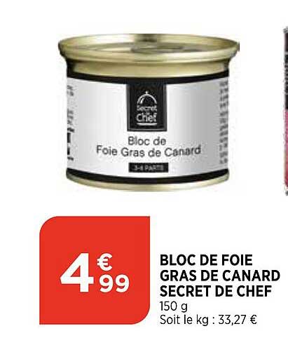 Bloc De Foie Gras De Canard Secret De Chef