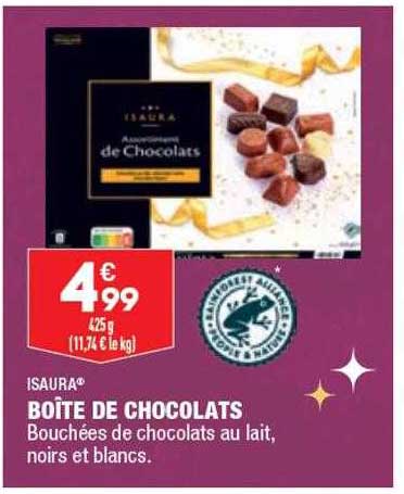 boîte de chocolats isaura