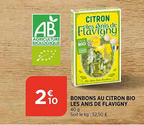 Bonbons Au Citron Bio Les Anis De Flavigny