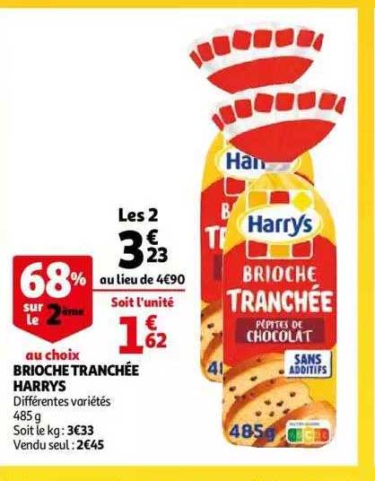 Brioche Tranchée Harrys