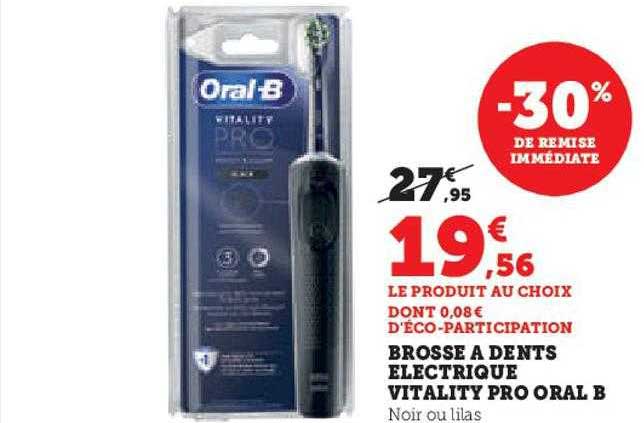 brosse à dents électrique vitality pro oral b
