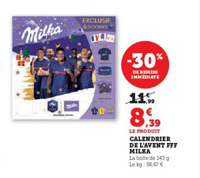 Calendrier De L'avent Fff Milka