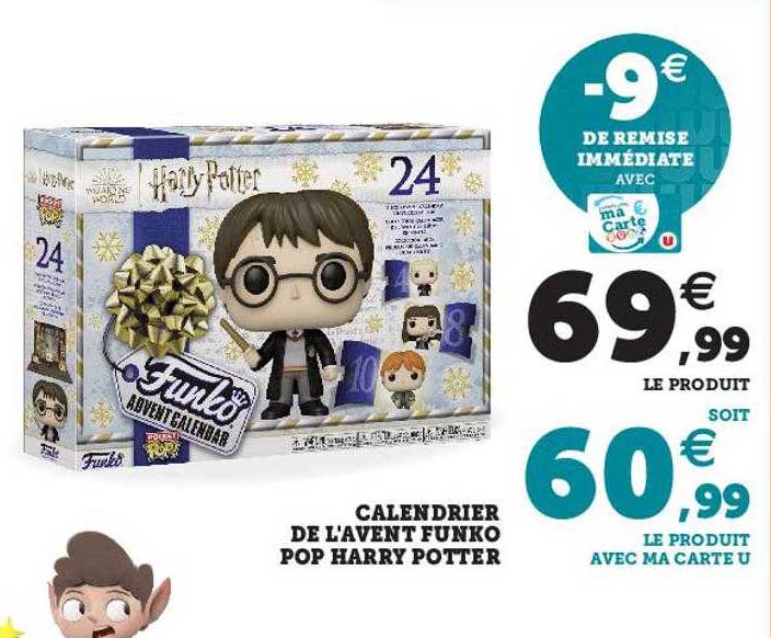 calendrier de l'avent funko pop harry potter