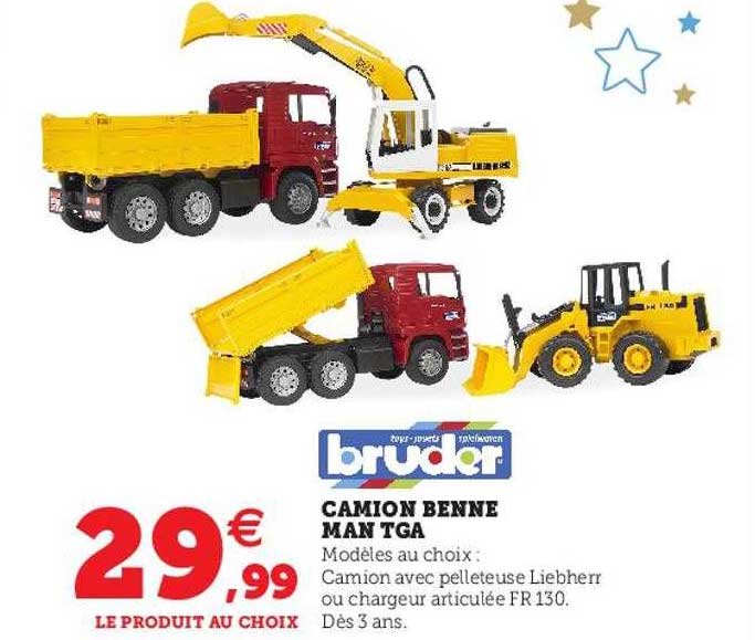 camion benne man tga bruder