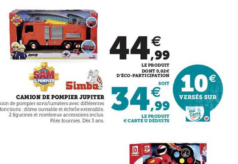 camion de pompier jupiter simba