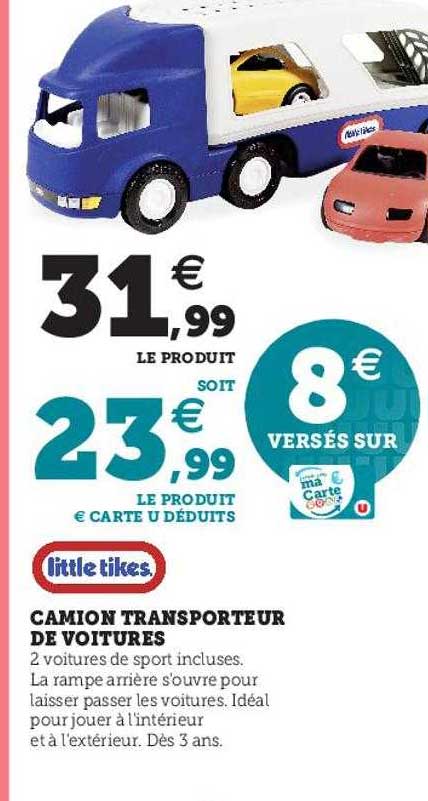 Camion Transporteur De Voitures Little Tikes