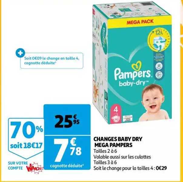 Changes Baby Dry Méga Pampers