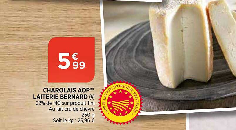 Charolais Aop Laiterie Bernard