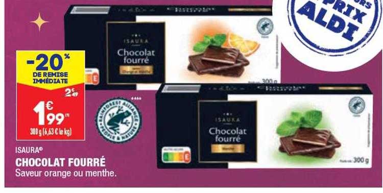 chocolat fourré isaura