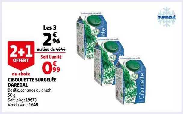 Ciboulette Surgelée Daregal