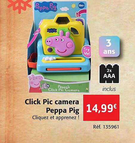 click pic camera peppa pig