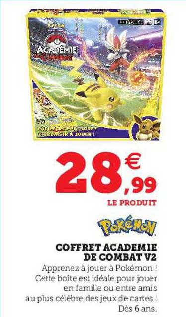 coffret academie de combat v2 pokémon
