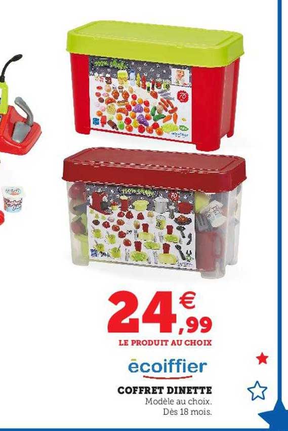coffret dinette écoiffier