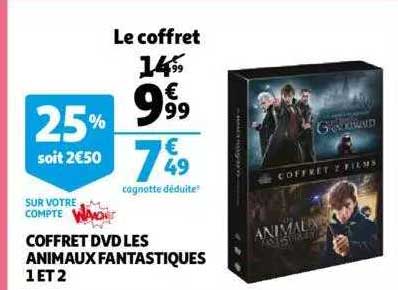 coffret dvd les animaux fantastiques 1 et 2