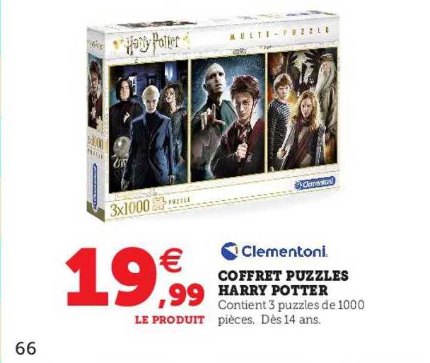 coffret puzzles harry potter clémentoni