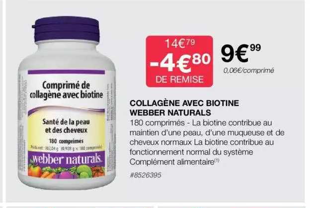 collagène avec biotine webber naturals