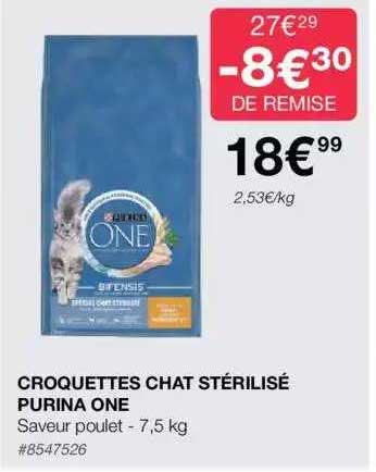 Croquettes Chat Stérilisé Purina One