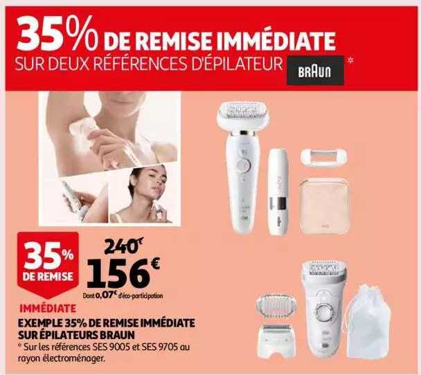 deux références d'épilateur braun