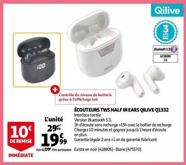 écouteurs tws half in ears qilive q1332