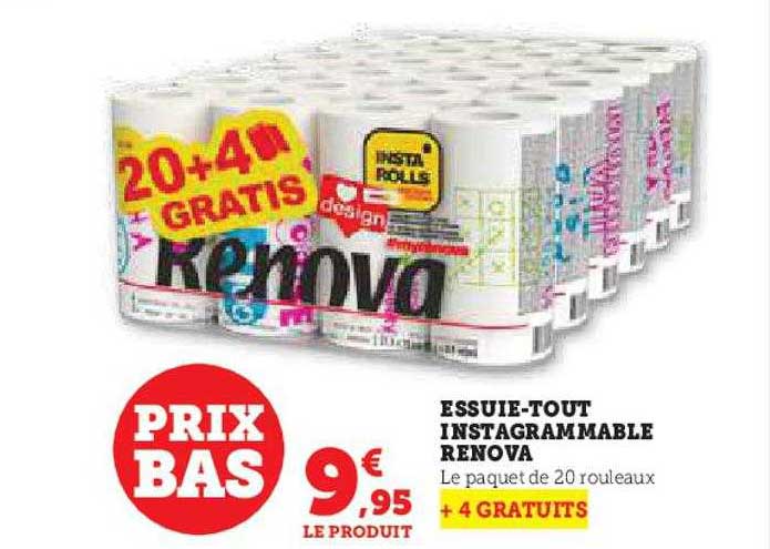 essuie-tout instagrammable renova