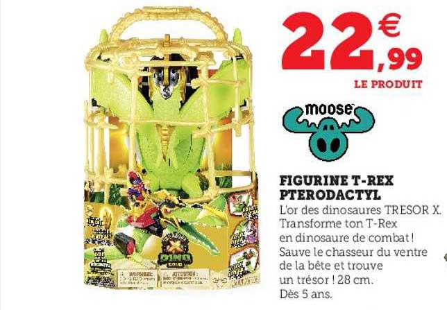 figurine t-rex pterodyl moose