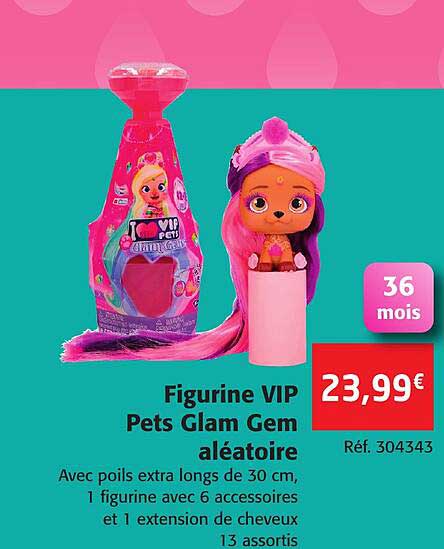 figurine vip pets glam gem aléatoire