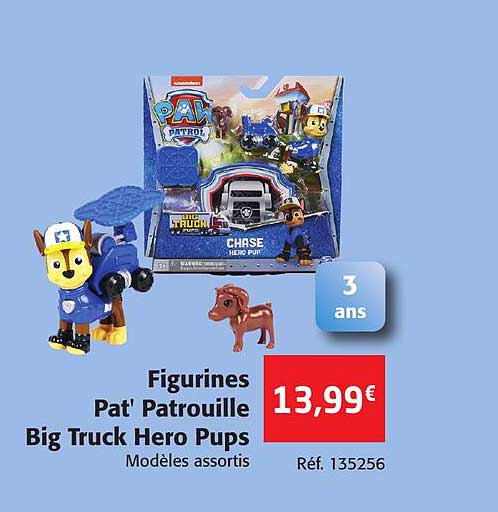 figurines pat'patrouille big truck hero pups