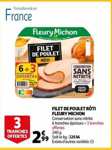 filet de poulet rôti fleury michon