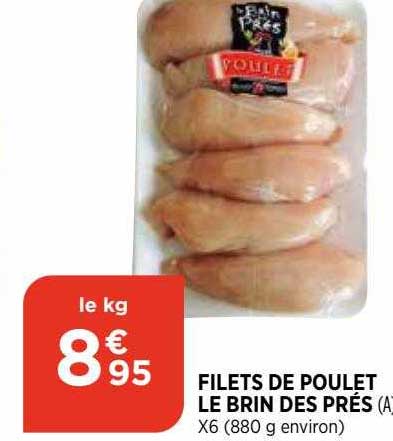 filets de poulet le brin des prés