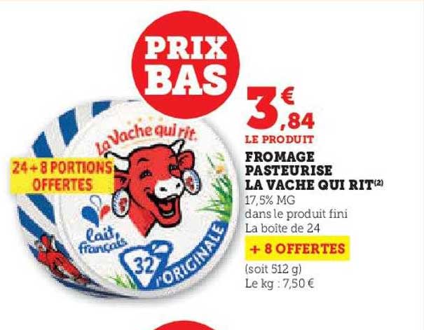 fromage pasteurisé la vache qui rit