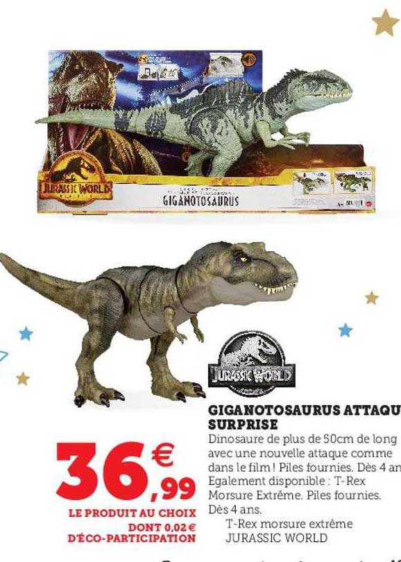 giganotosaurus attaque surprise jurassic world