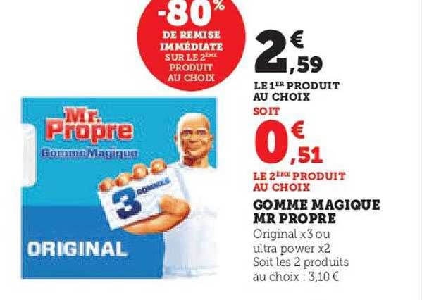 gomme magique mr propre