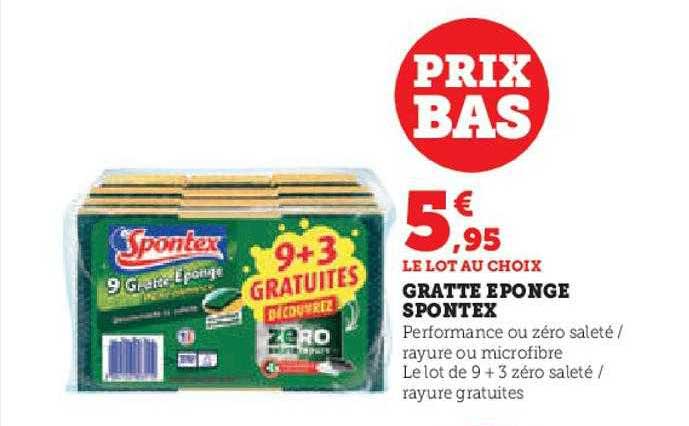 gratte éponge spontex