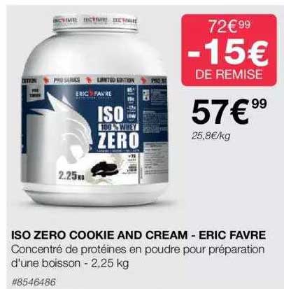 iso zéro cookie and cream - eric favre