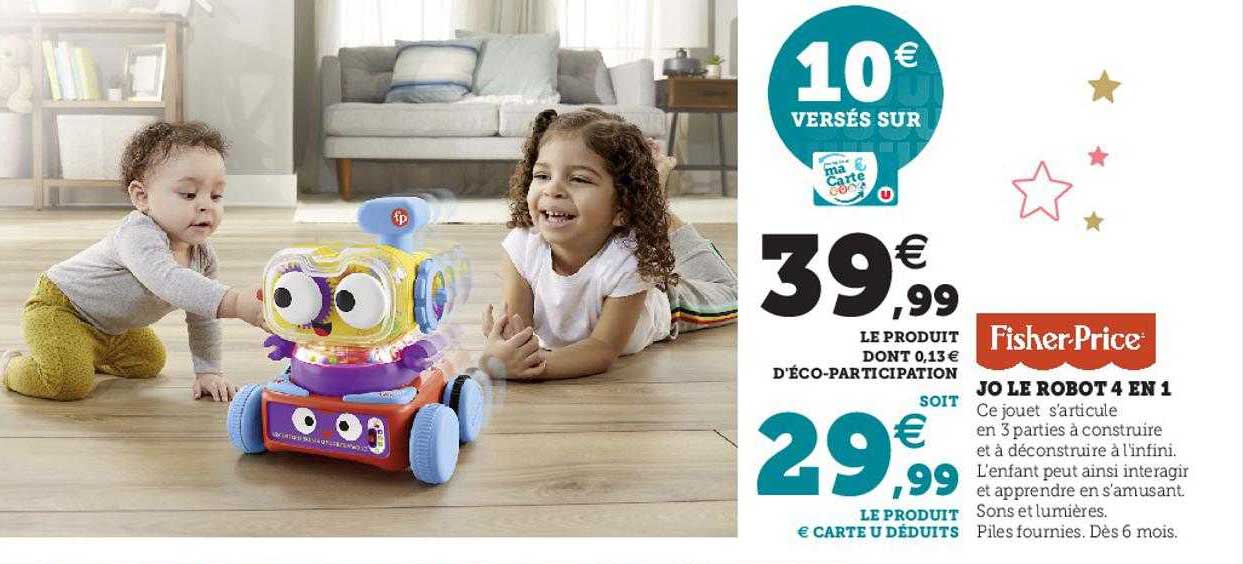 jo le robot 4 en 1 fisher-price