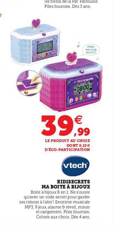 Kidisecrets Ma Boîte à Bijoux Vtech