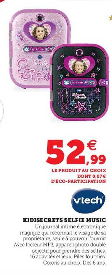kidisecrets selfie music vtech