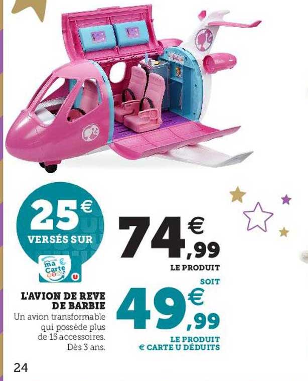 l'avion de rêve de barbie