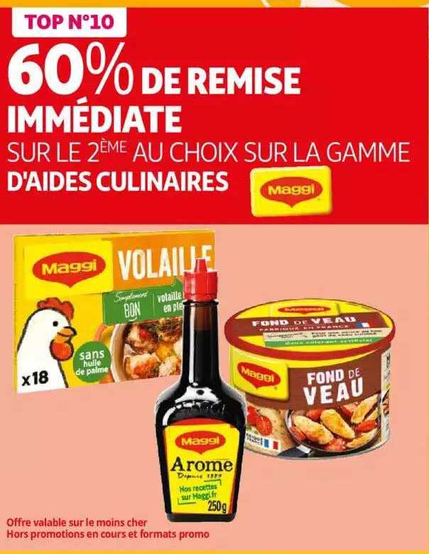 la gamme d'aides culinaires maggi