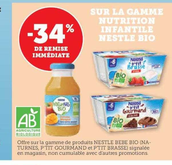 la gamme nutrition infantile nestlé bio