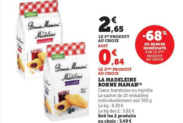 la madeleine bonne maman
