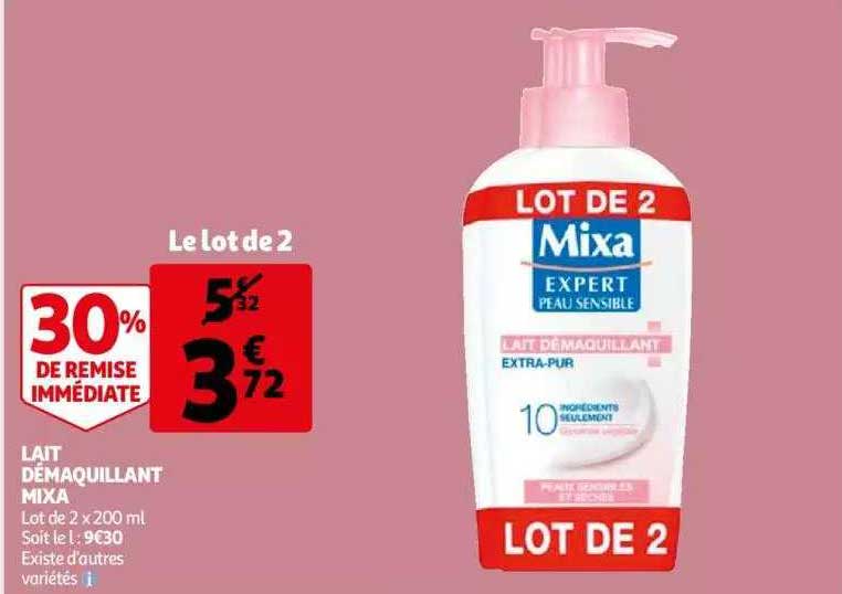 Lait Démaquillant Mixa