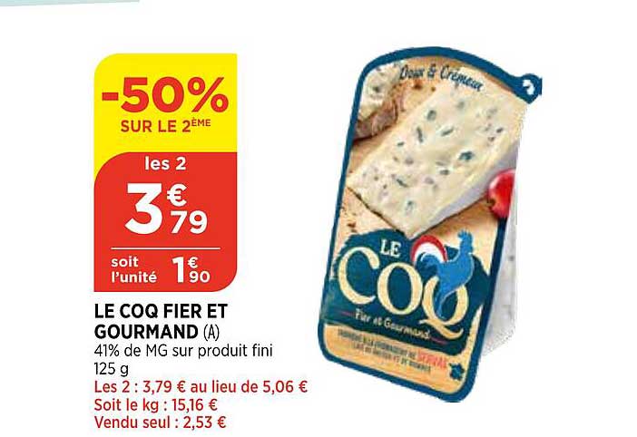 le coq fier et gourmand